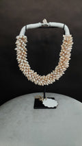 Schelpenketting zalmkleurig