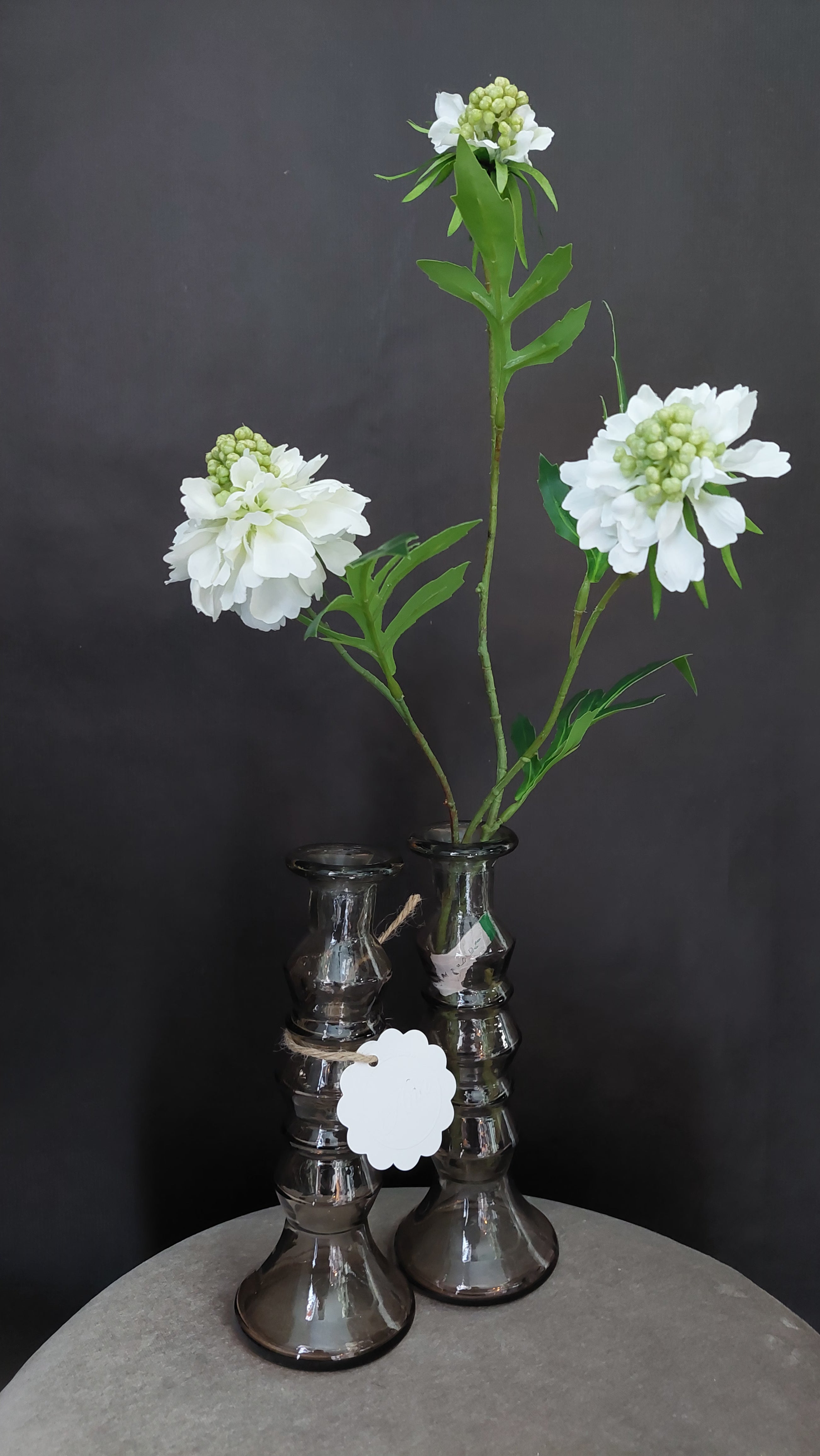 Kaarsenstandaards bruin glas