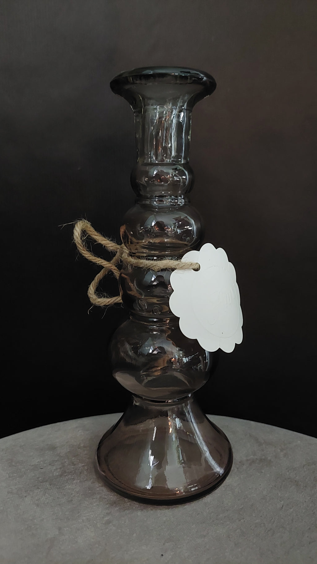 Kaarsenstandaards bruin glas