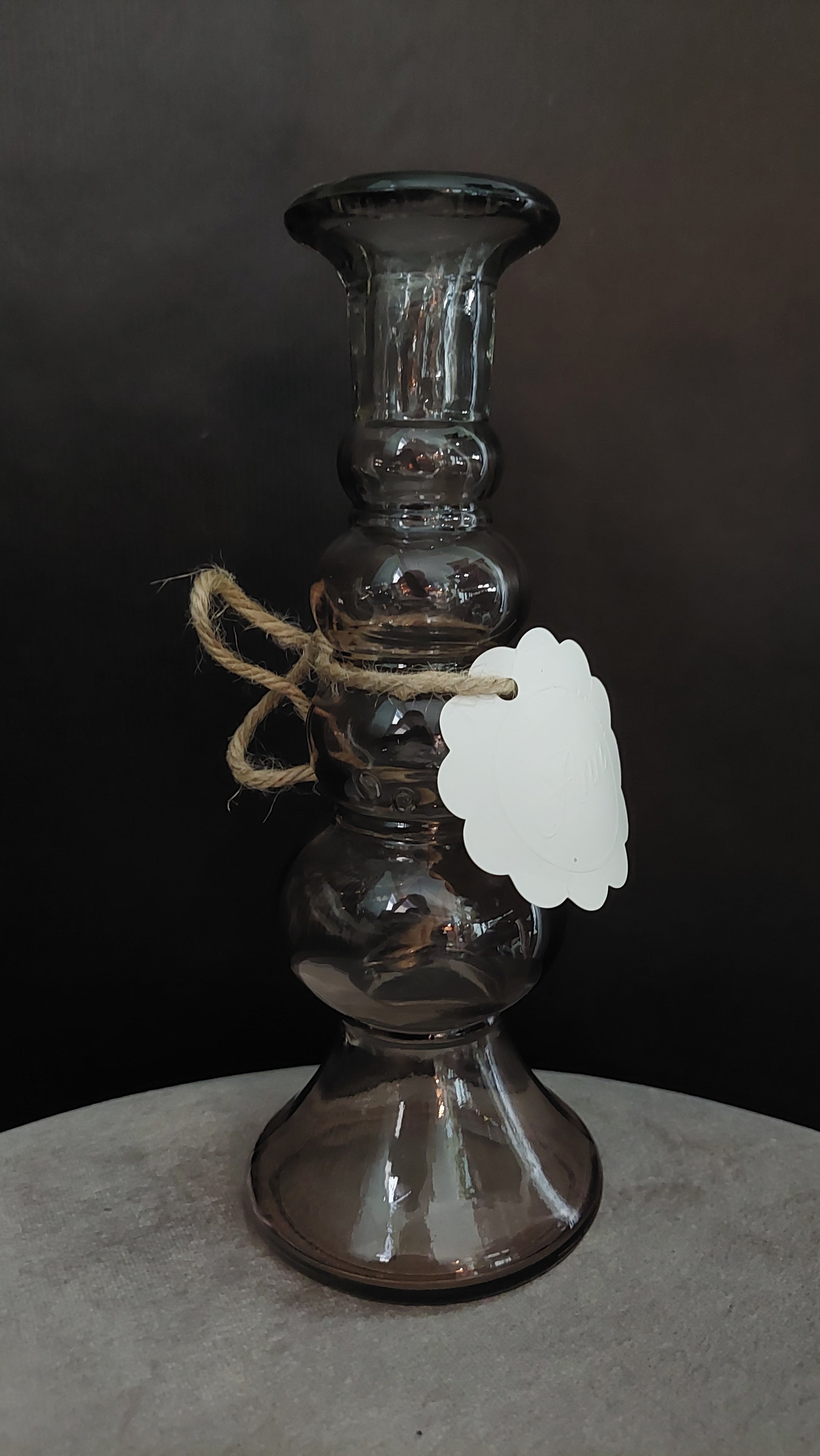 Kaarsenstandaards bruin glas