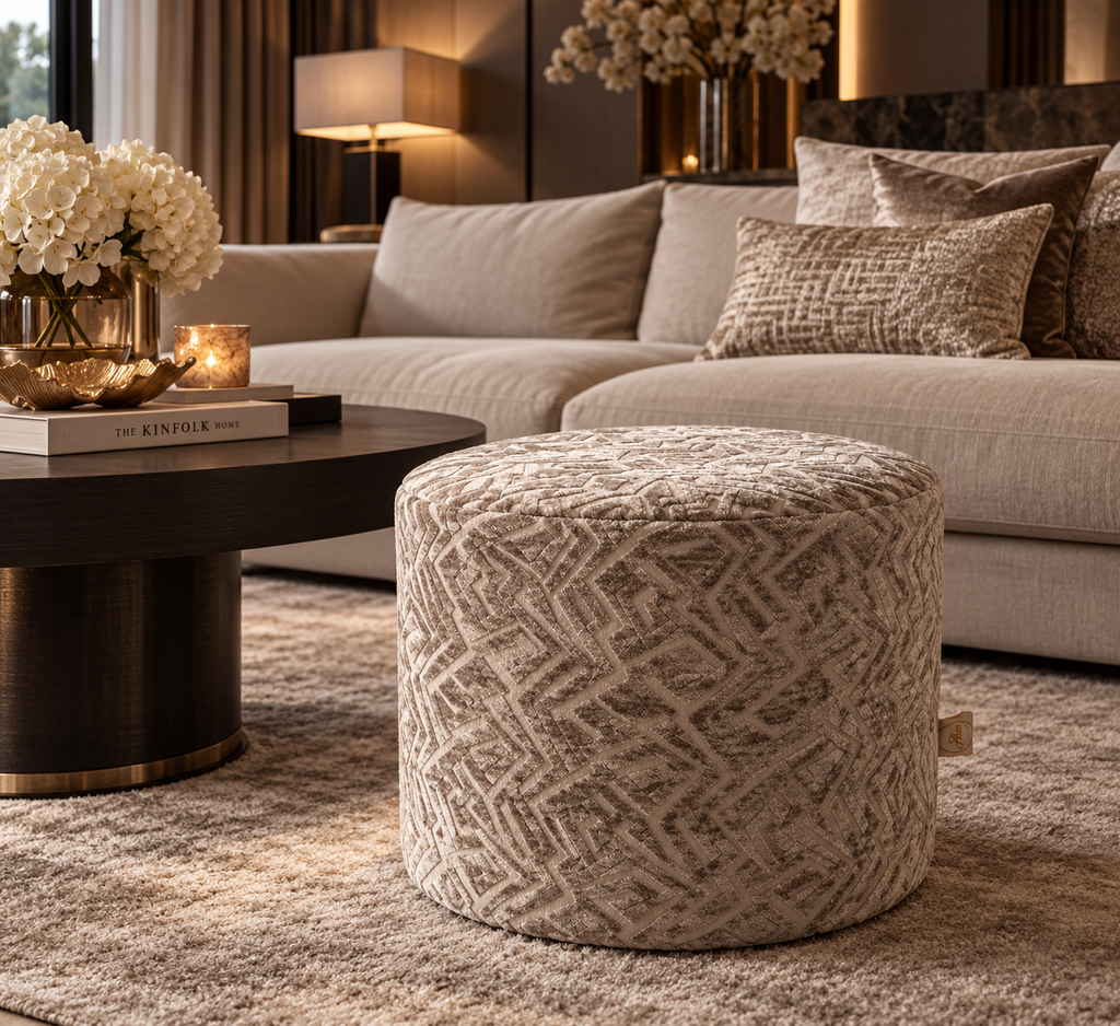 Poef Milano Sand | Luxury Collection