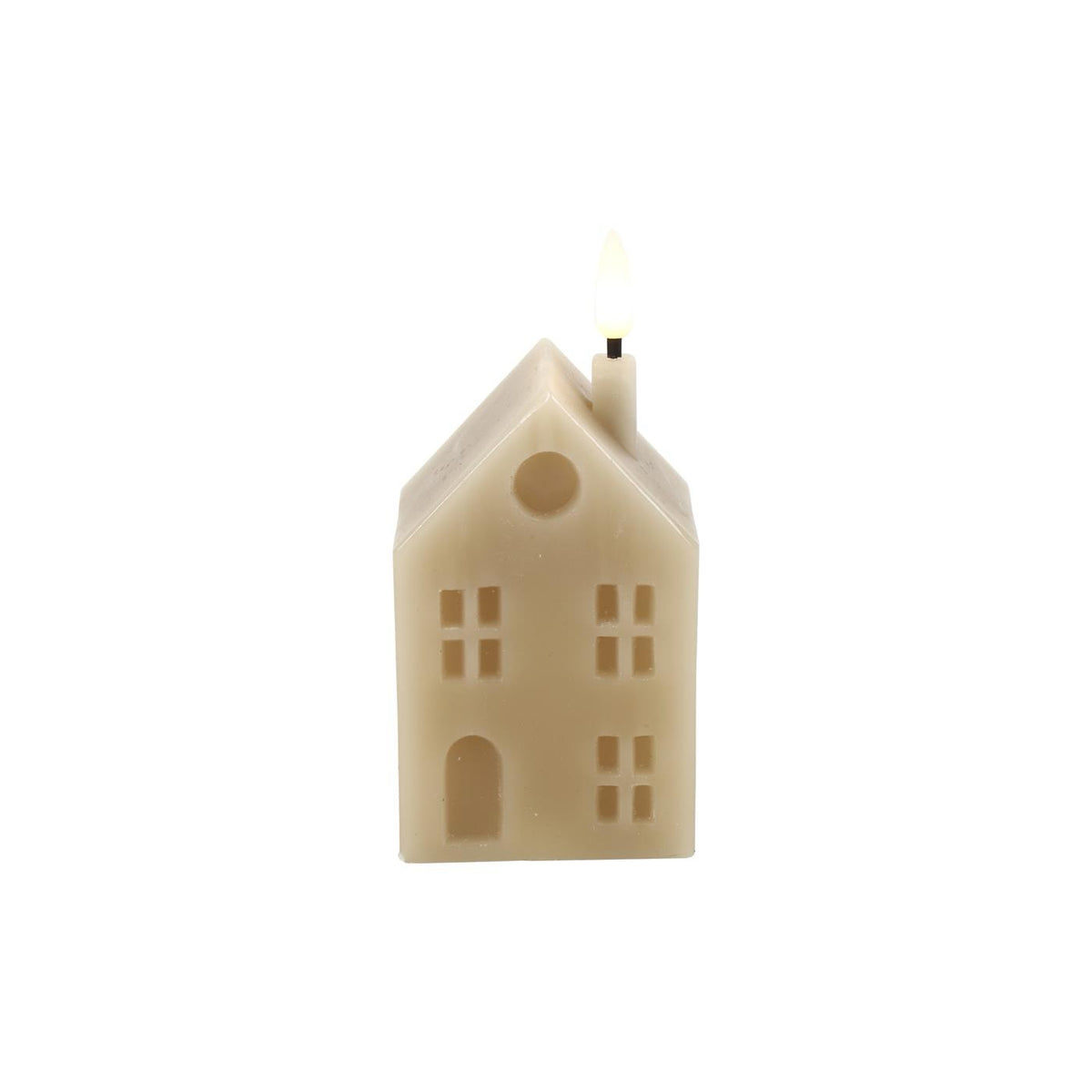 Countryfield LED-kaars huisje Lyon – S – Beige