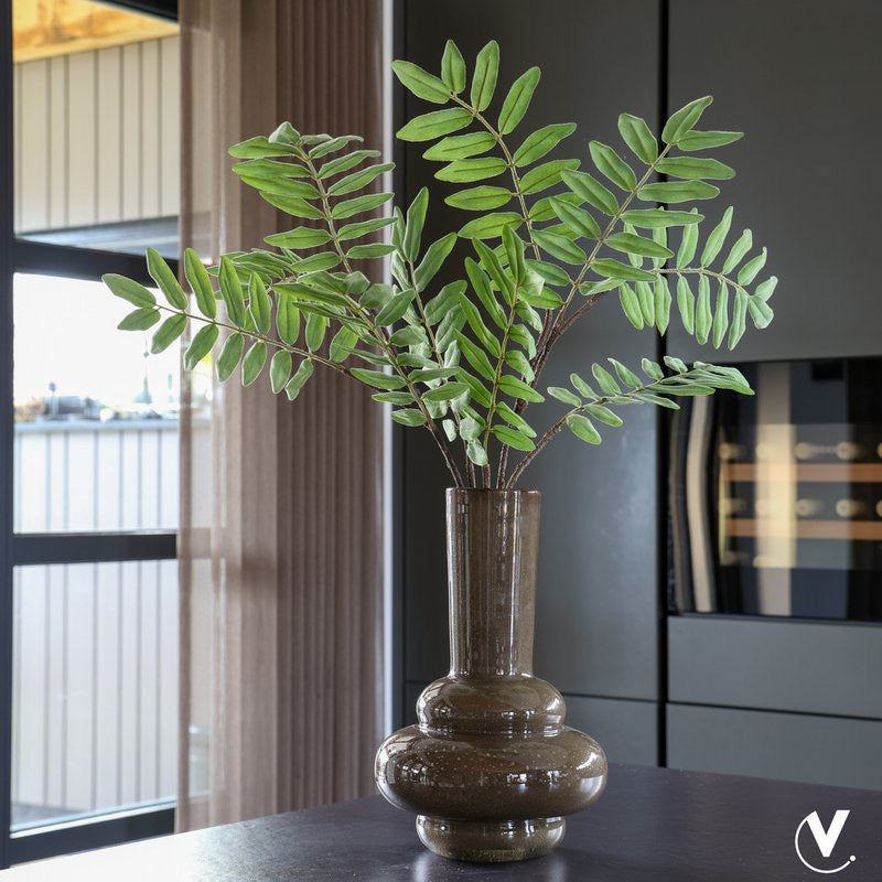 Vase The World – Glazen Vaas Donkerbruin 36 cm