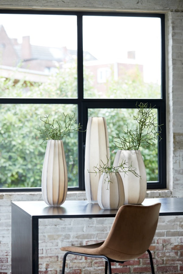Light & Living Vaas Ø17,5×44,5 cm BRADLEY glas licht bruin