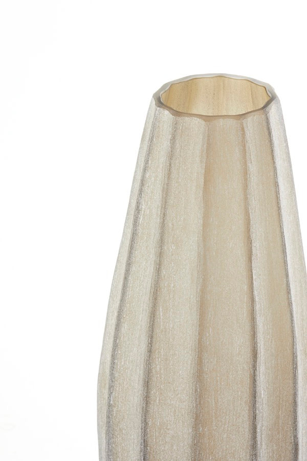 Light & Living Vaas Ø17,5×44,5 cm BRADLEY glas licht bruin