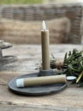 Countryfield Led dinerkaarsen - 2x st- Beige -H15cm - afstandsbediening