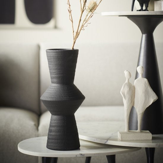 Light & Living - Vaas AYLA - Ø22.5x50.5cm - Zwart