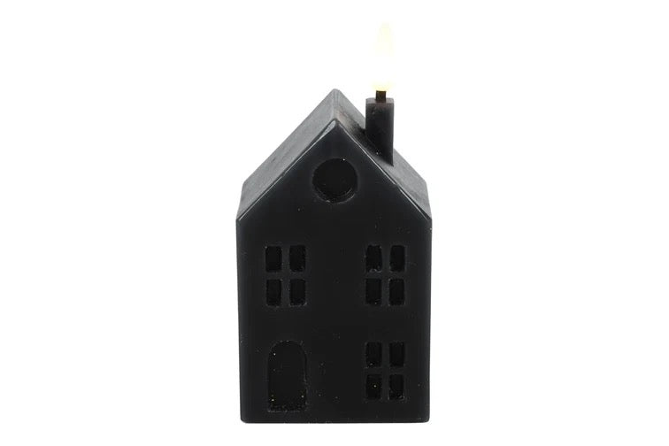 Countryfield LED-kaars huisje Lyon – S – zwart