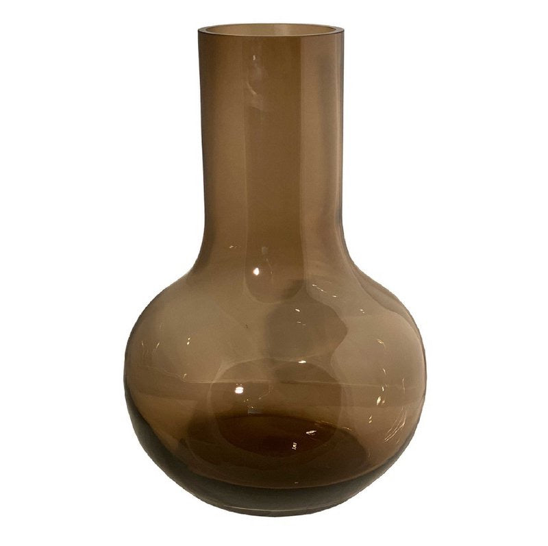 Vase The World – Glazen Vaas Bruin