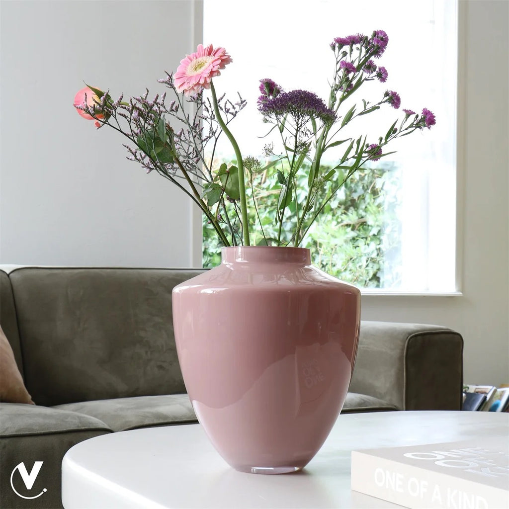 Vase Tugela S pastel pink D24 x H29 cm