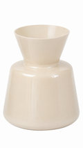 Glazen vaas crème – 33 cm hoog