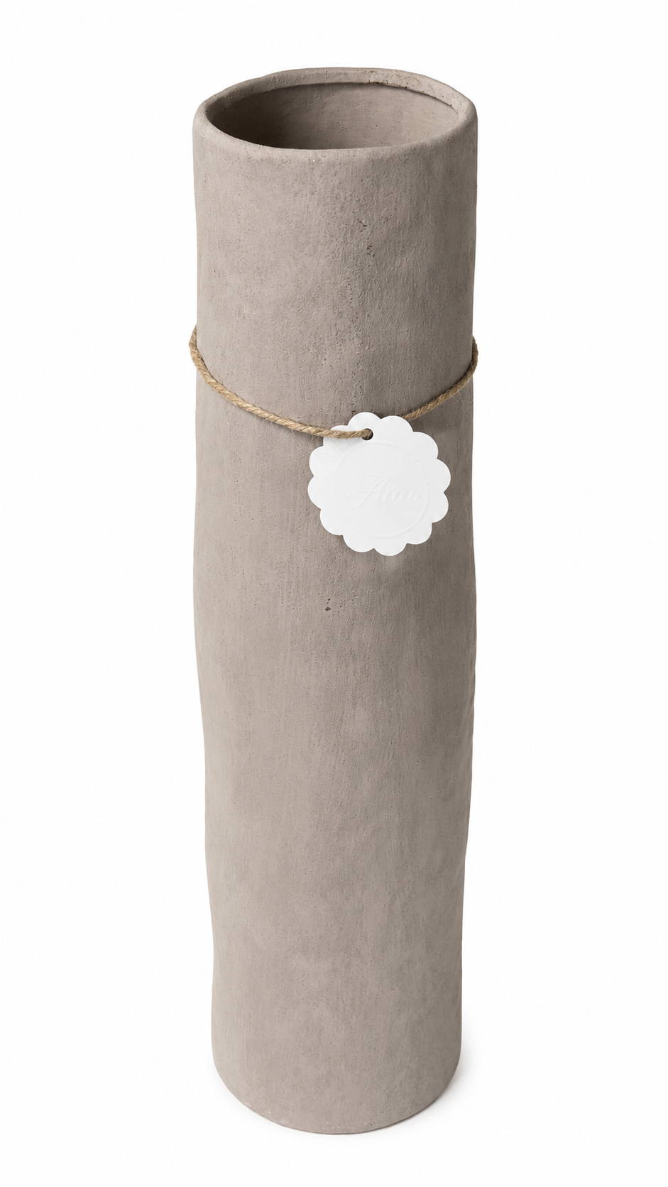 Cilindervaas – 55 cm hoog – Taupe