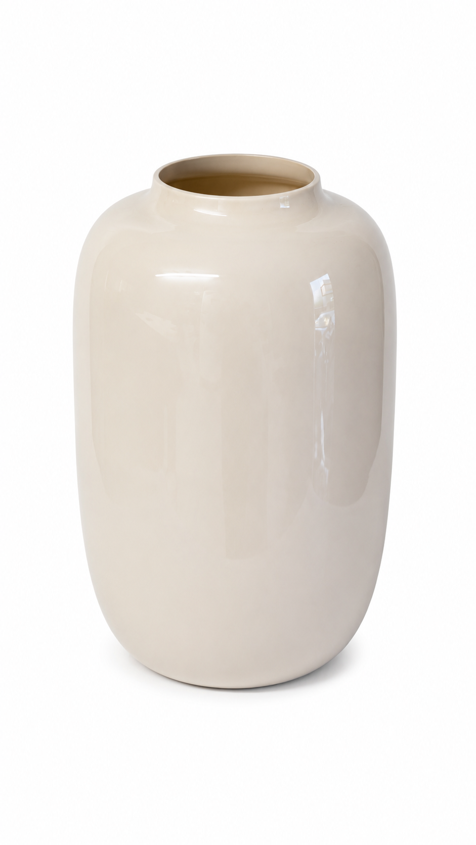 Vase The World glazen vaas crème – 28 cm