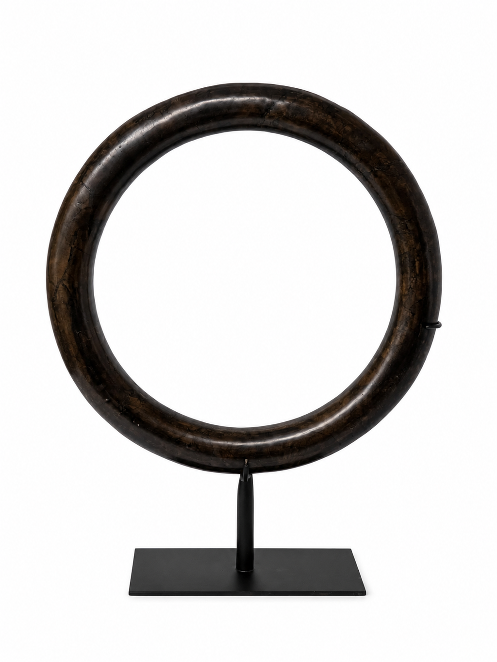 Decoratieve Marmeren Ring op Standaard – 40 cm