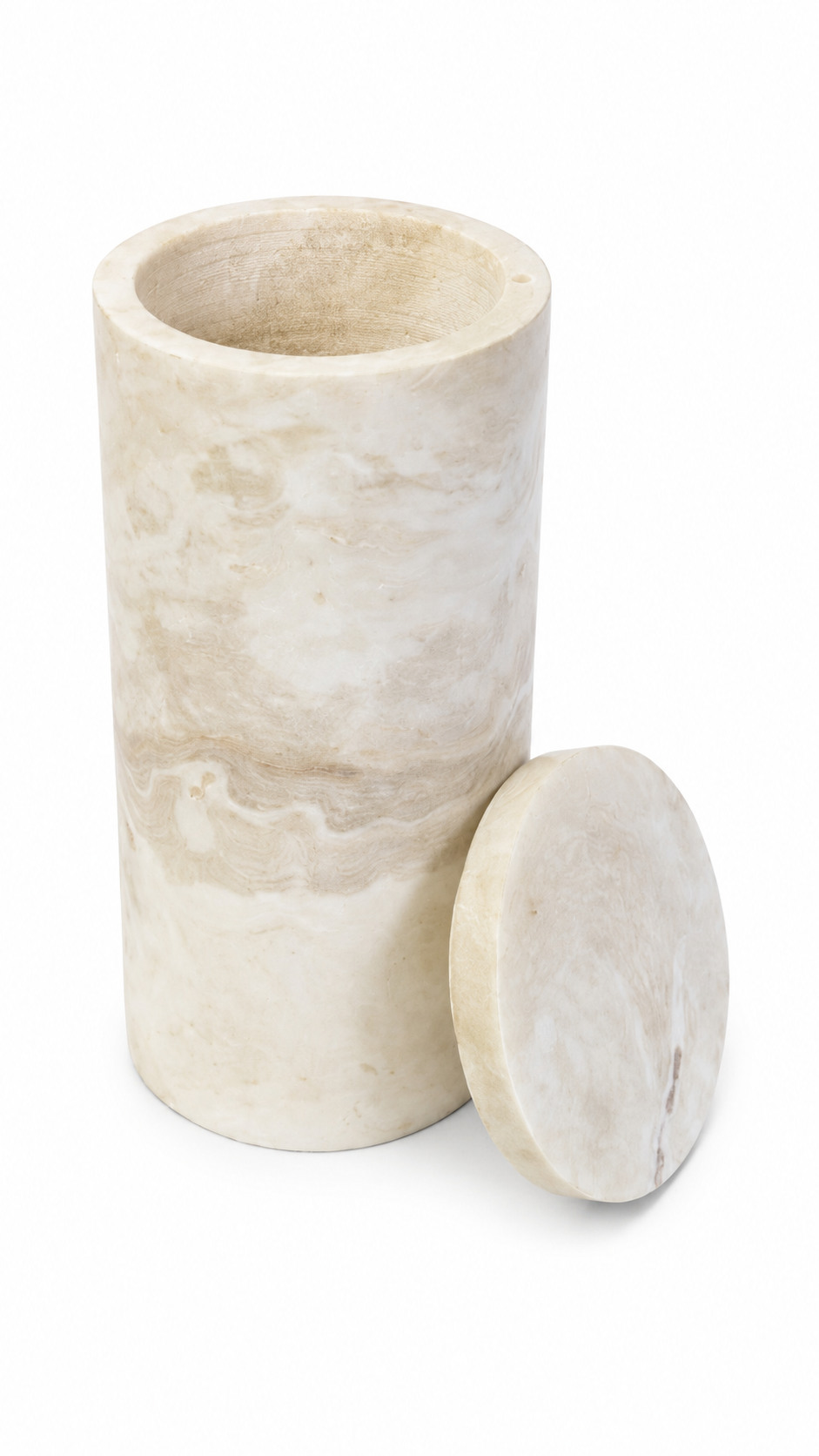 Marmeren Opbergpot met Deksel – 27 cm