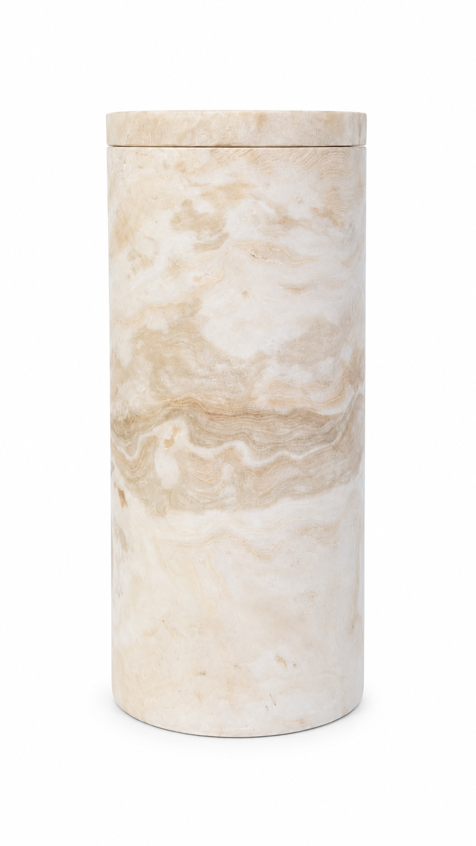 Marmeren Opbergpot met Deksel – 27 cm