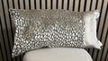 Langwerpig kussen leopard/champagne