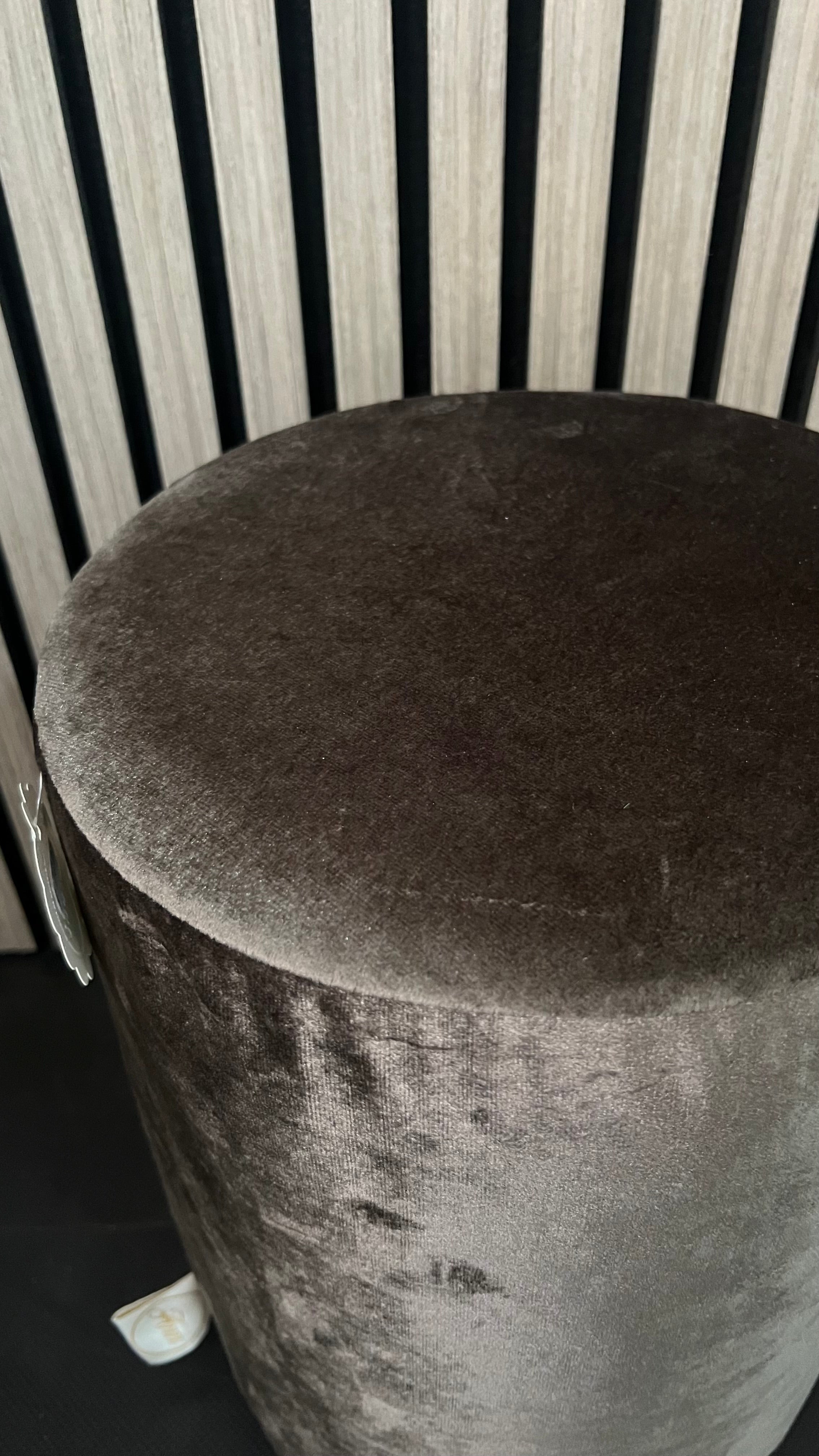 Poef bruin velvet