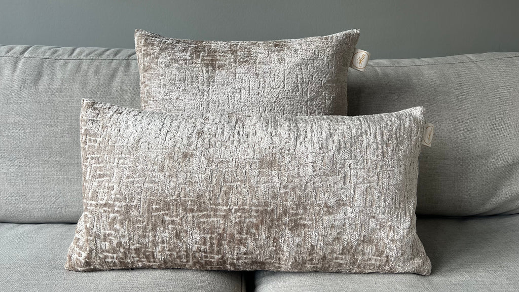 Velvet Dune – Luxe Sierkussen | Champagne Taupe
