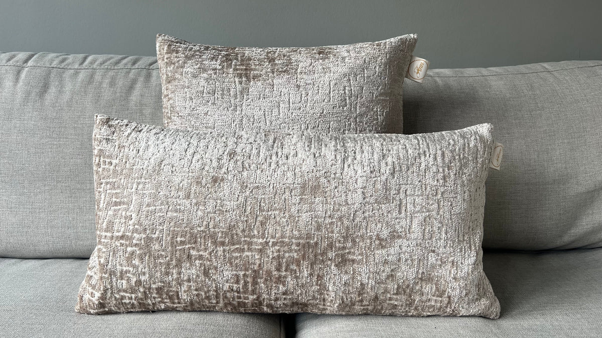 Velvet Dune – Luxe Sierkussen | Champagne Taupe