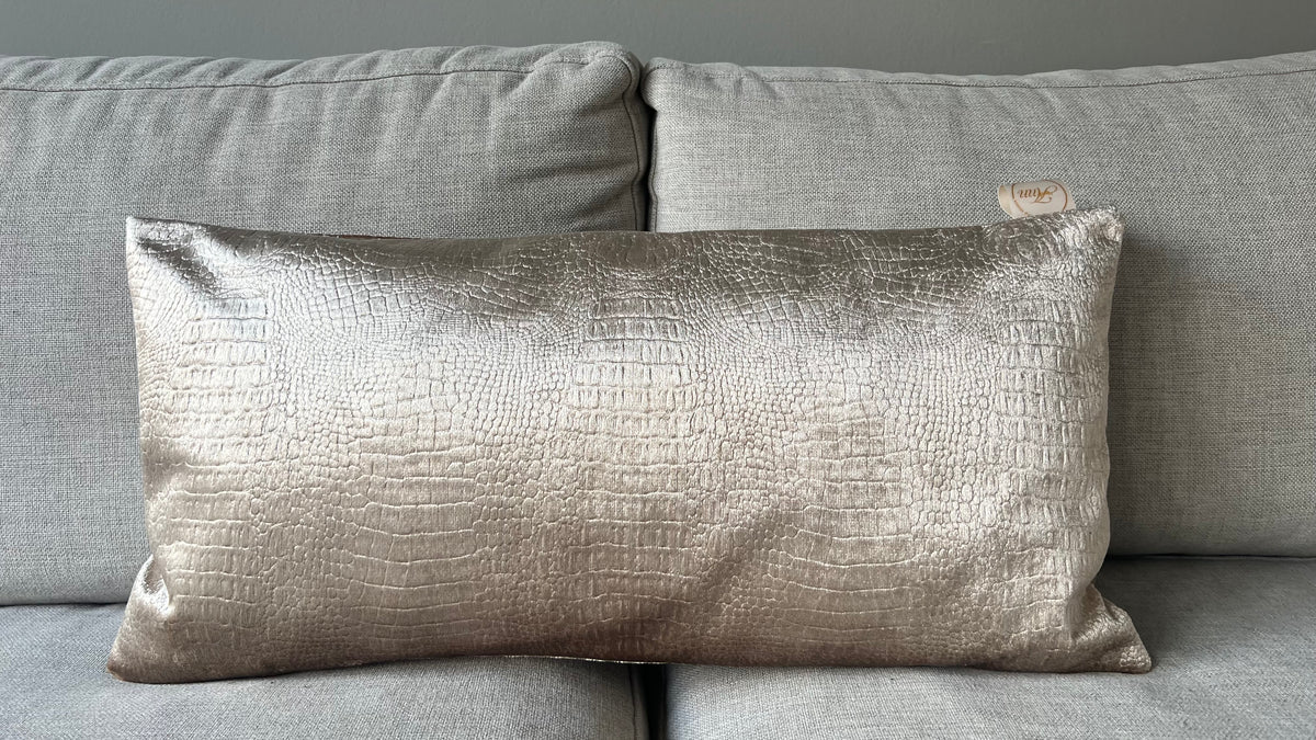 Céleste Champagne Gold – Luxe Sierkussen | Croco Design