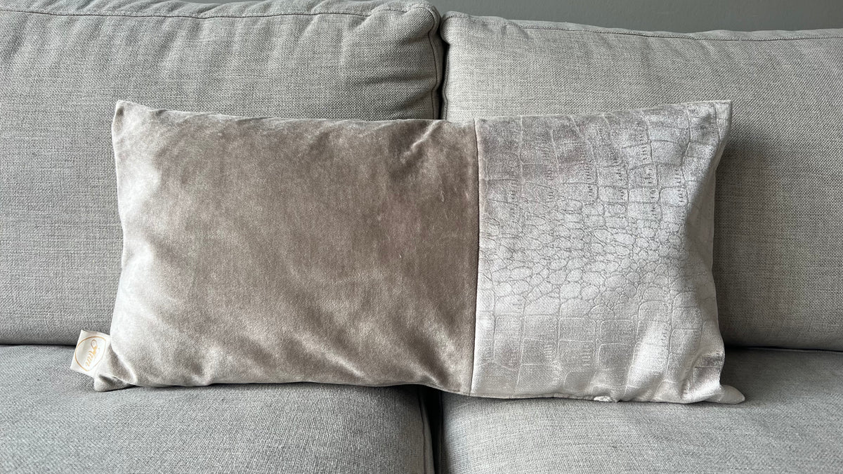 Sahara Croco – Luxe Sierkussen | Sand Velvet & Croco