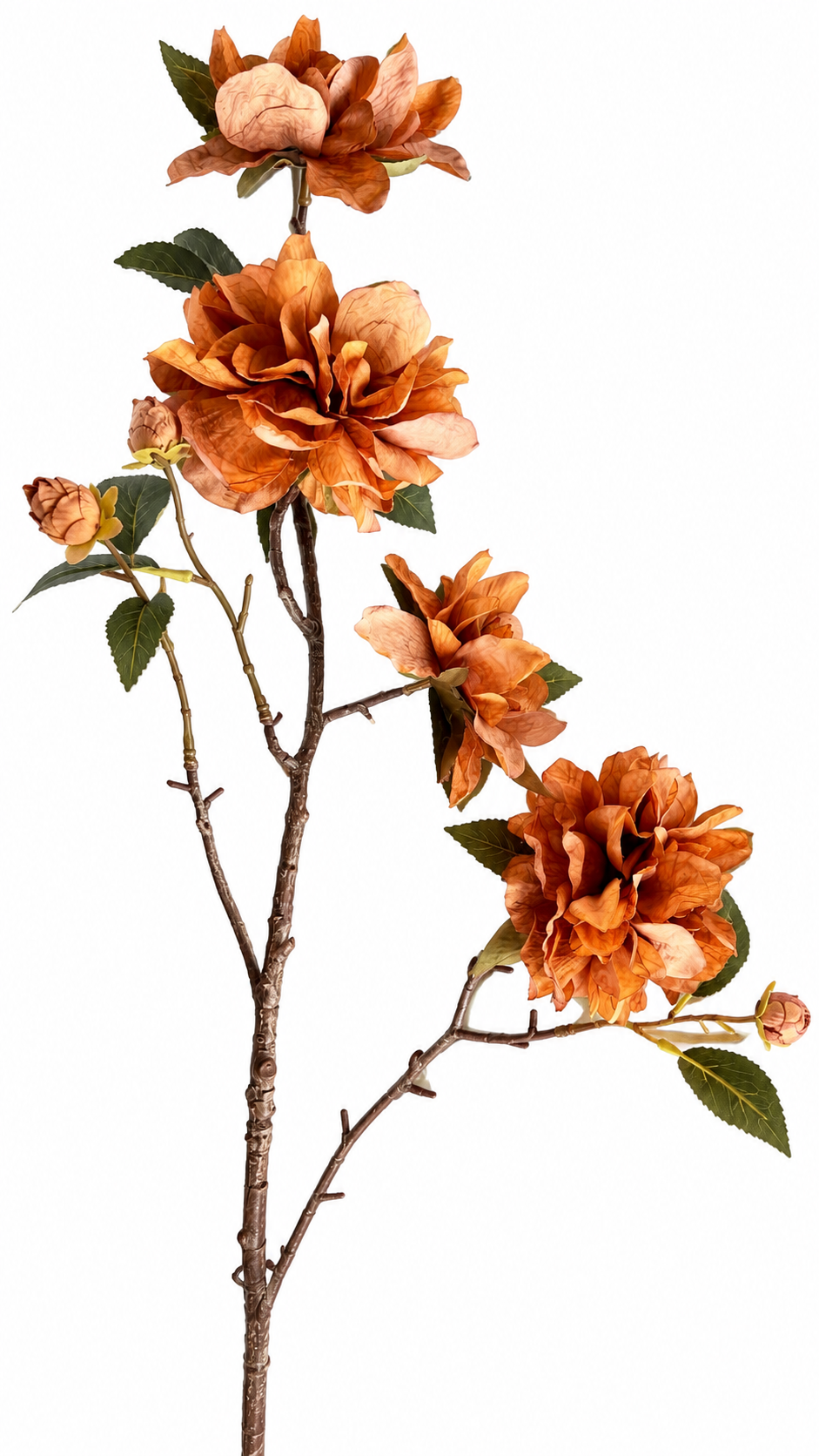 Kunstbloem Magnolia Rust