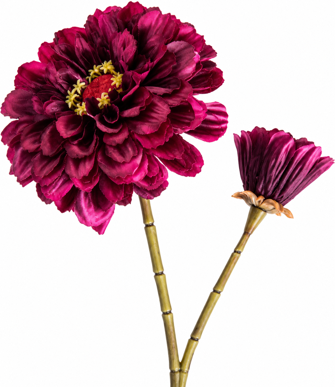 Zinnia Kunstbloem – Donker Bordeaux